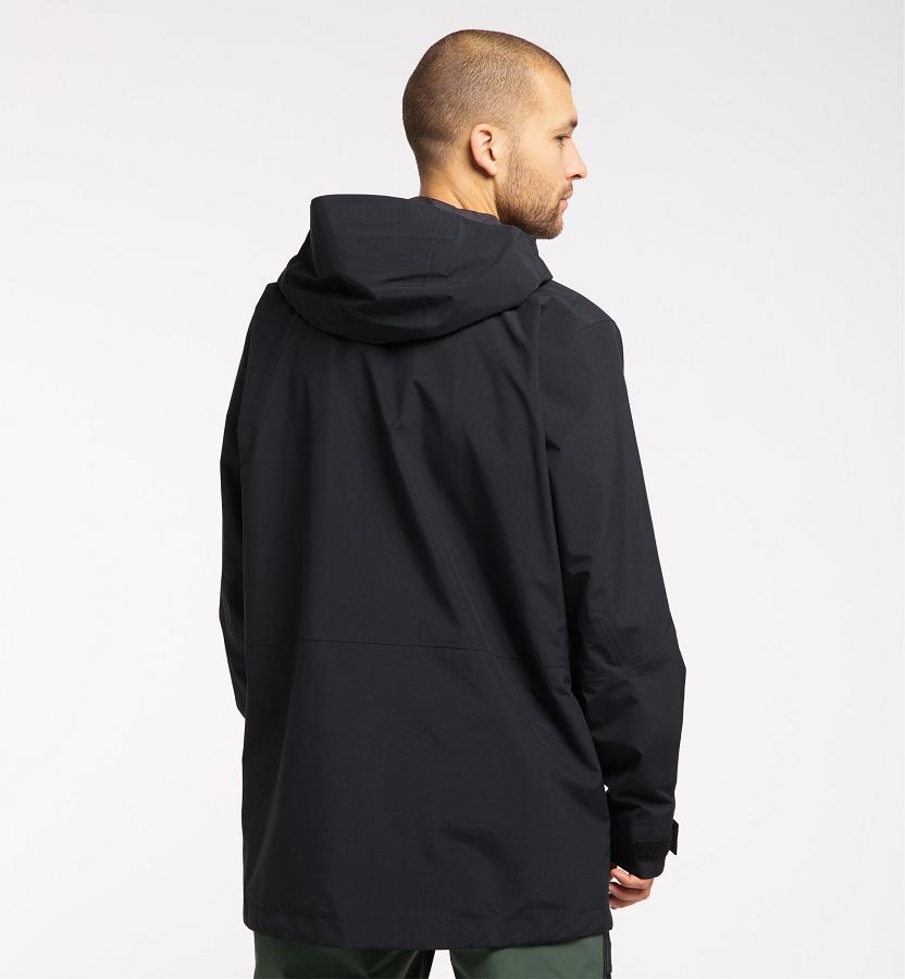 Haglöfs Mens Elation GTX Parka Black New Zealand 58740RUIY
